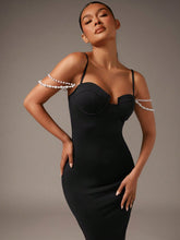 BAE Pearls Beaded Cami Bodycon Dress
